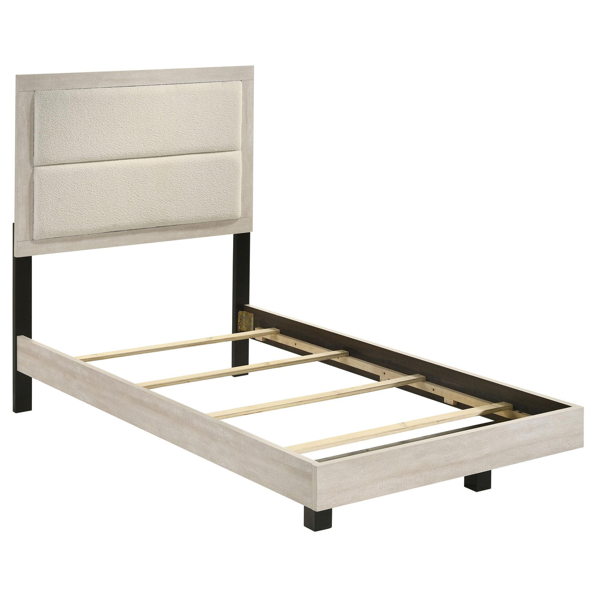 Coaster Furniture Trenton 225061T 54-inch Wood Twin Panel Bed - Rustic Cream IMAGE 3