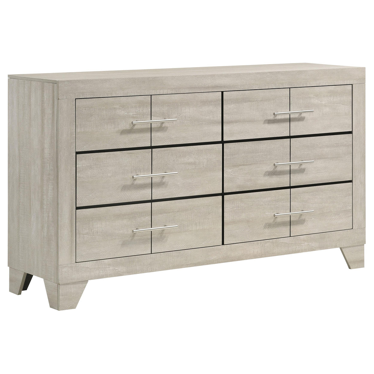 Coaster Furniture Trenton 225063 6-drawer Bedroom Dresser - Rustic Cream IMAGE 1
