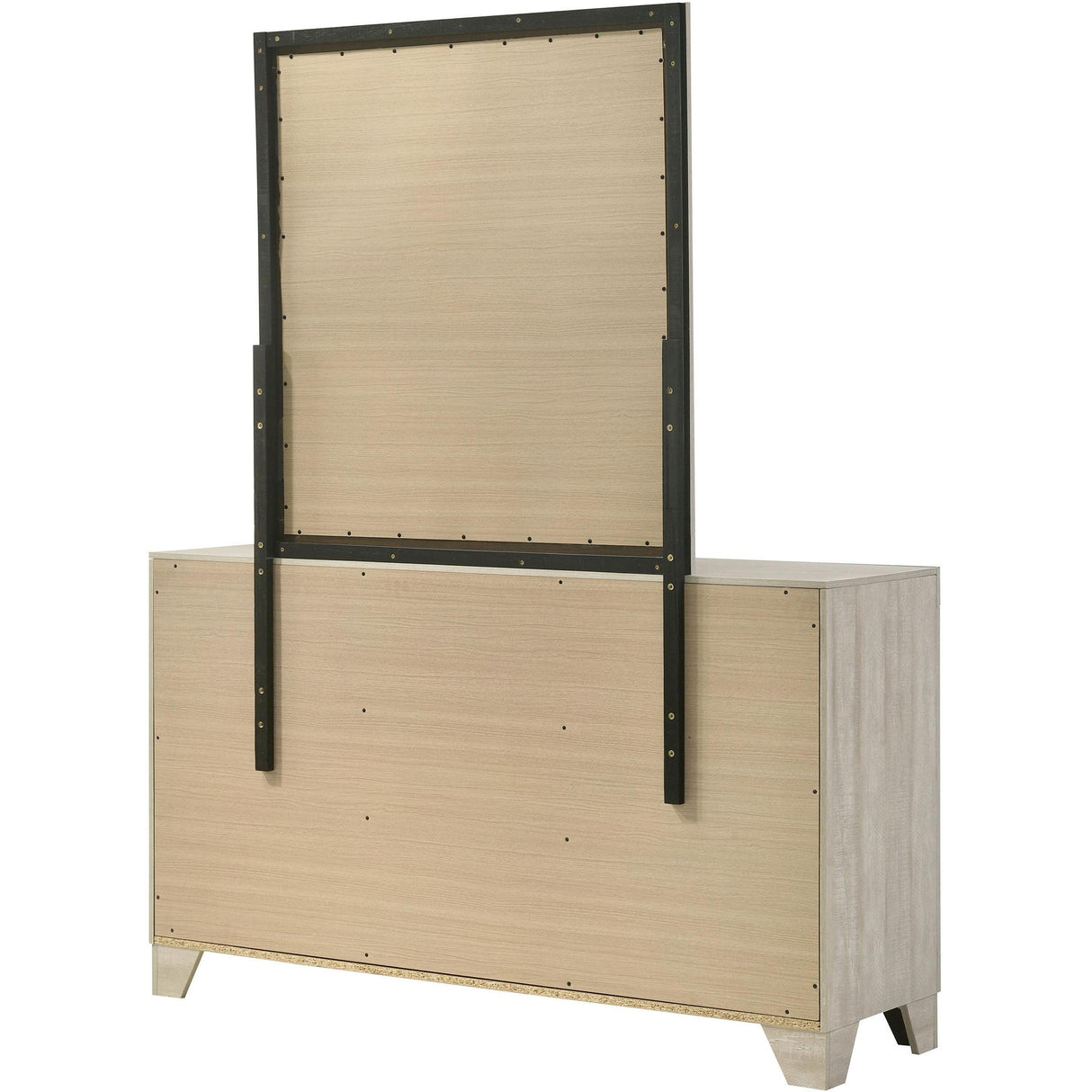 Coaster Furniture Trenton 225063M 6-drawer Bedroom Dresser With Mirror - Rustic Cream IMAGE 8