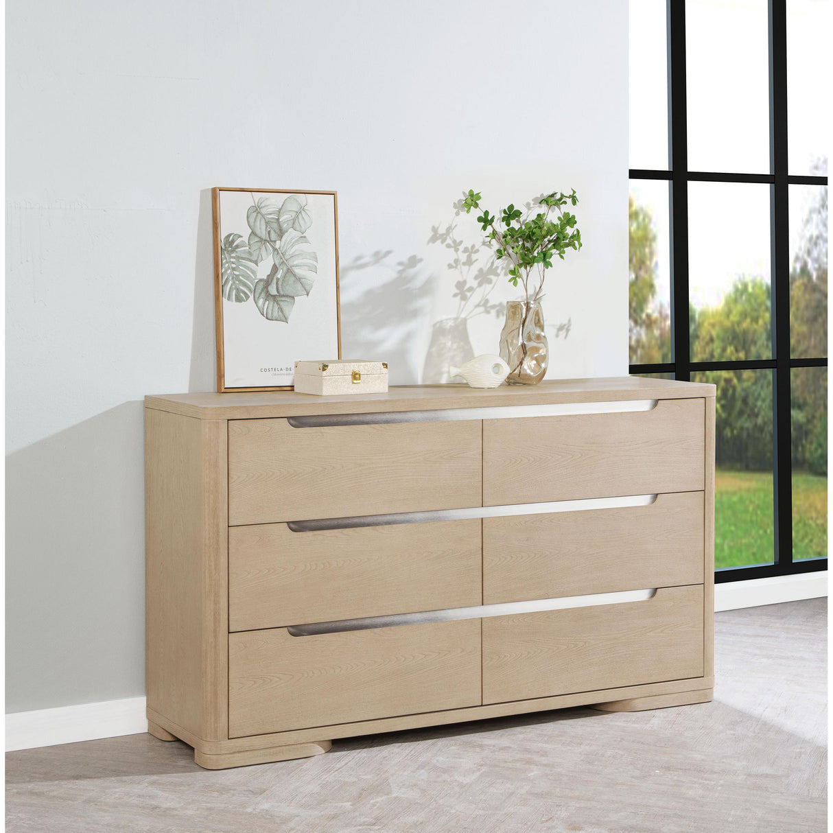 Coaster Furniture Ladera 225083 6-drawer Bedroom Dresser - Light Elm IMAGE 2