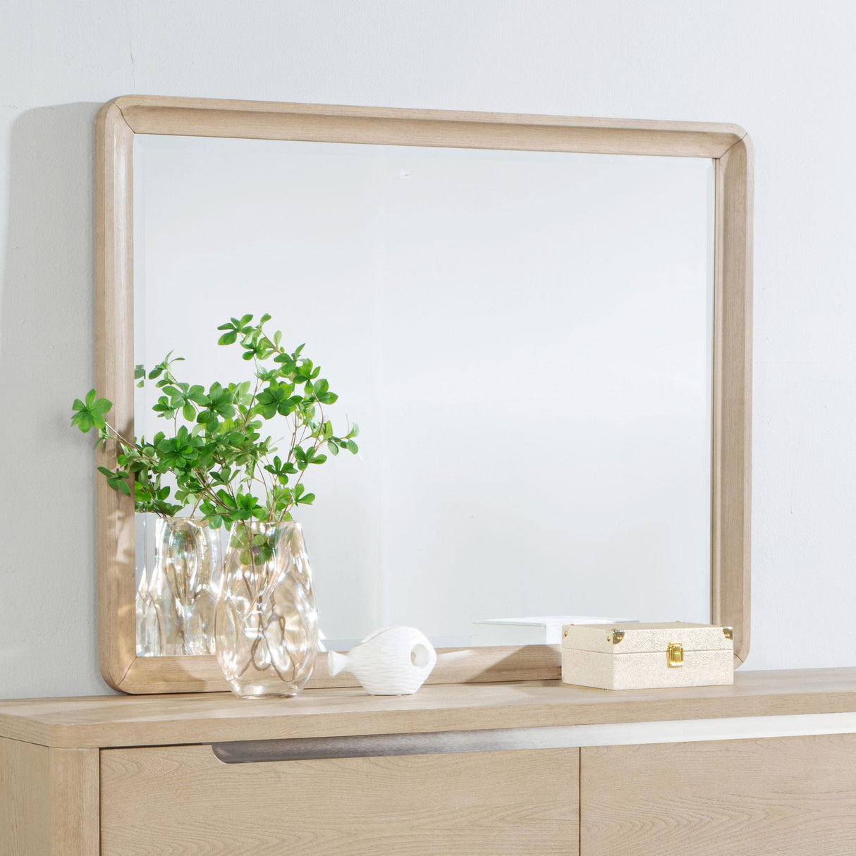 Coaster Furniture Ladera 225084 Dresser Mirror - Light Elm IMAGE 4