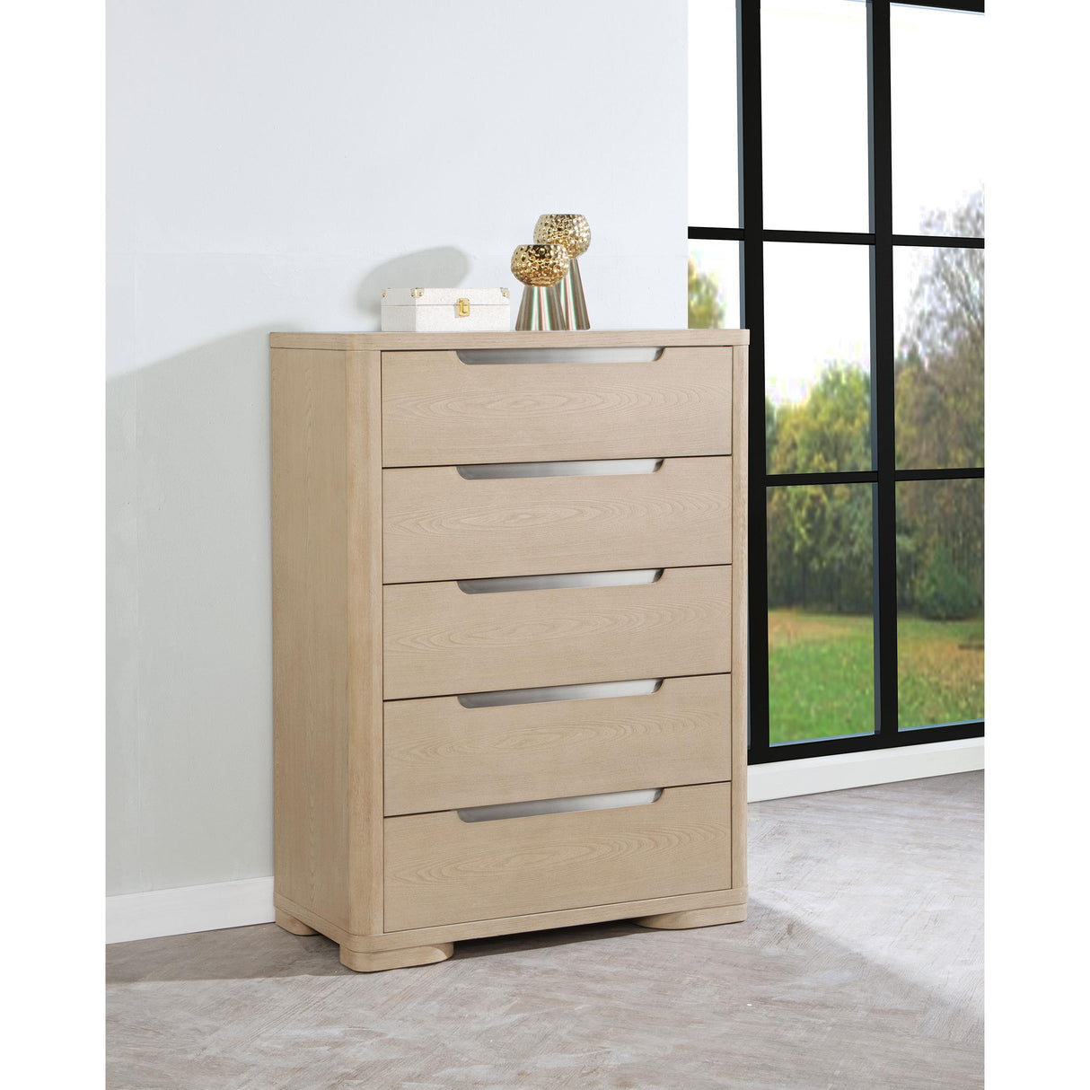 Coaster Furniture Ladera 225085 5-drawer Bedroom Chest - Light Elm IMAGE 2