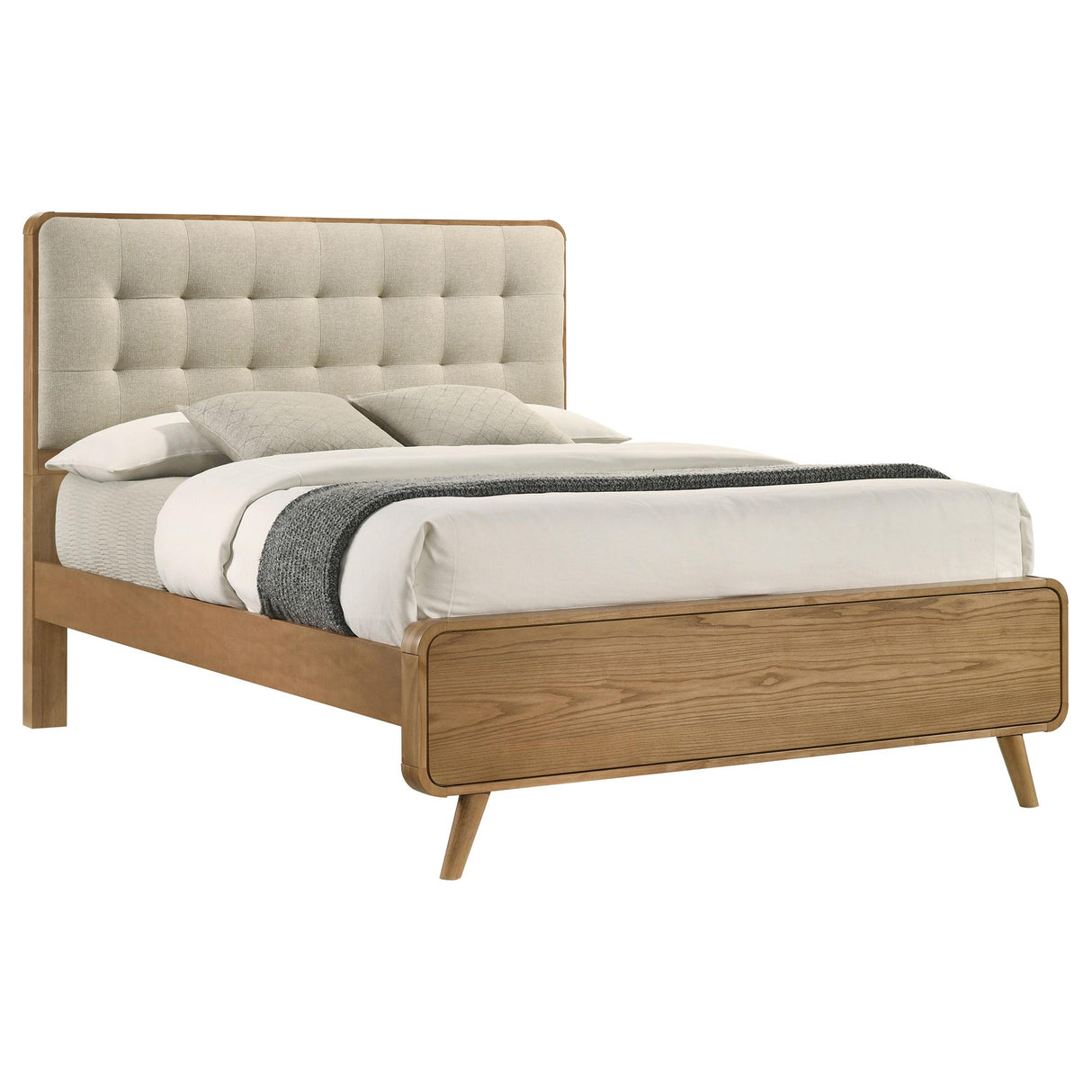 Coaster Furniture Robyn 225091Q Wood Queen Platform Bed - Light Ash IMAGE 7