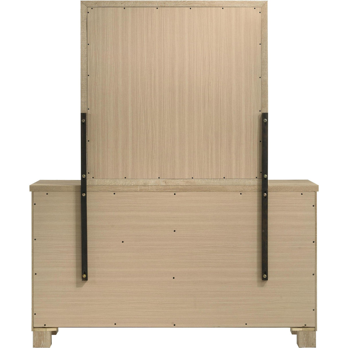 Coaster Furniture Oakglen 225103M 6-drawer Bedroom Dresser and Mirror - Weathered Oak IMAGE 7