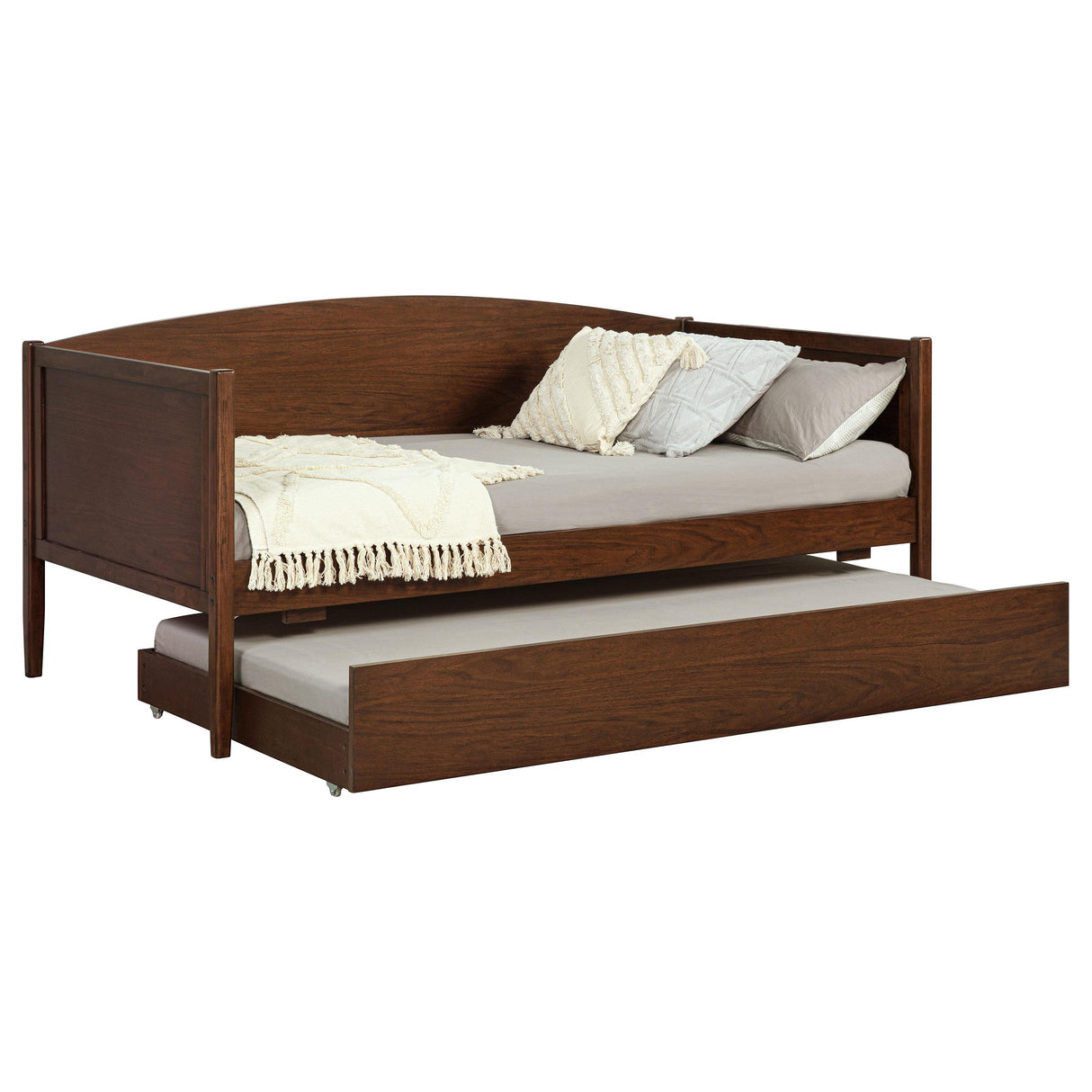 Coaster Furniture Bozeman 300686 Wood Twin Daybed With Trundle - Medium Walnut IMAGE 7