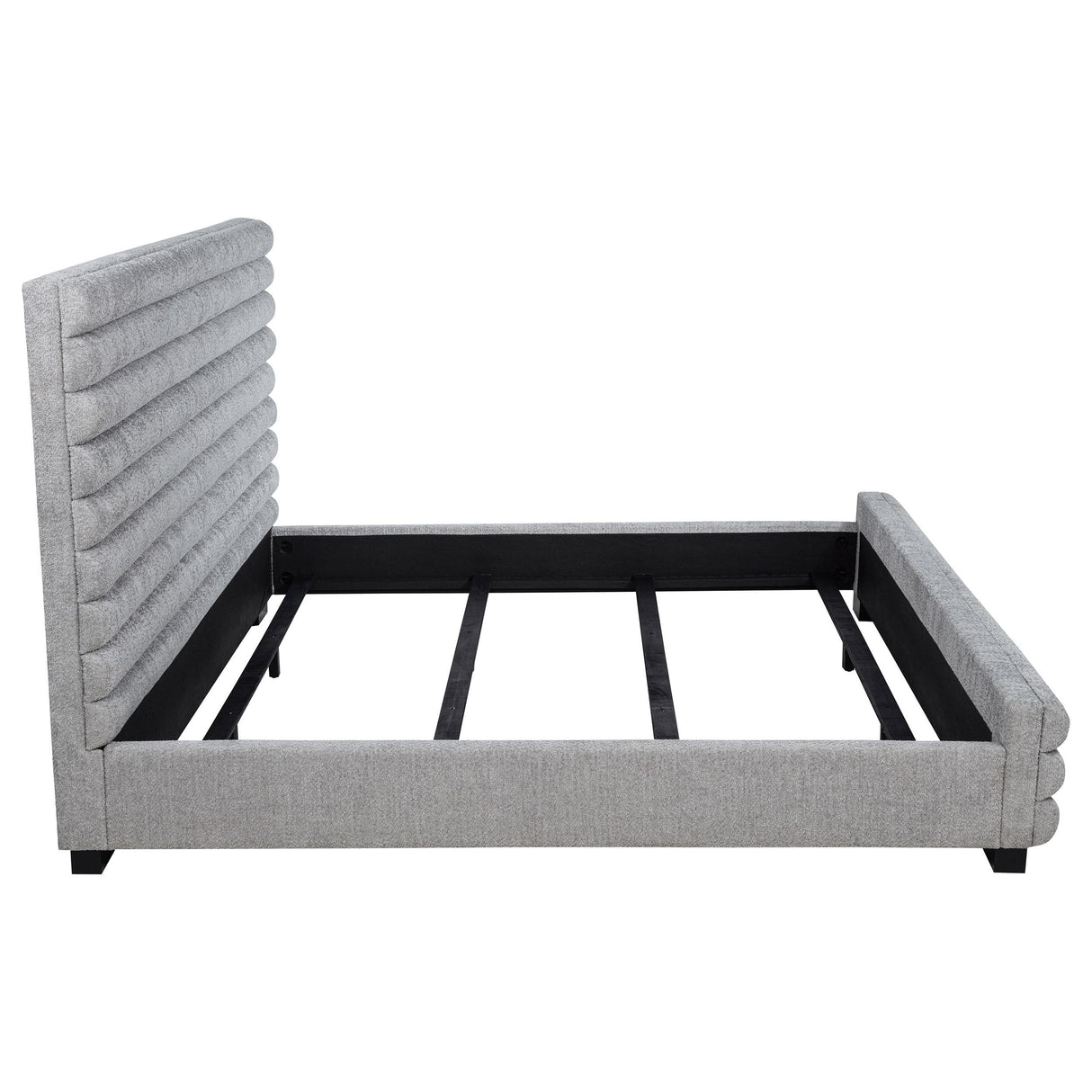 Coaster Furniture Patricia 300719KW 58-inch Boucle Upholstered California King Bed - Grey IMAGE 7
