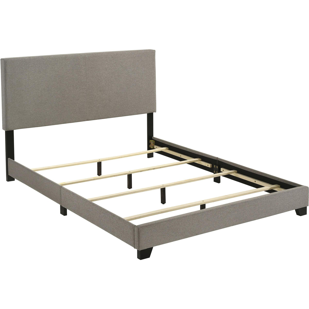 Coaster Furniture Dorian 300851Q Fabric Upholstered Queen Panel Bed - Taupe IMAGE 3