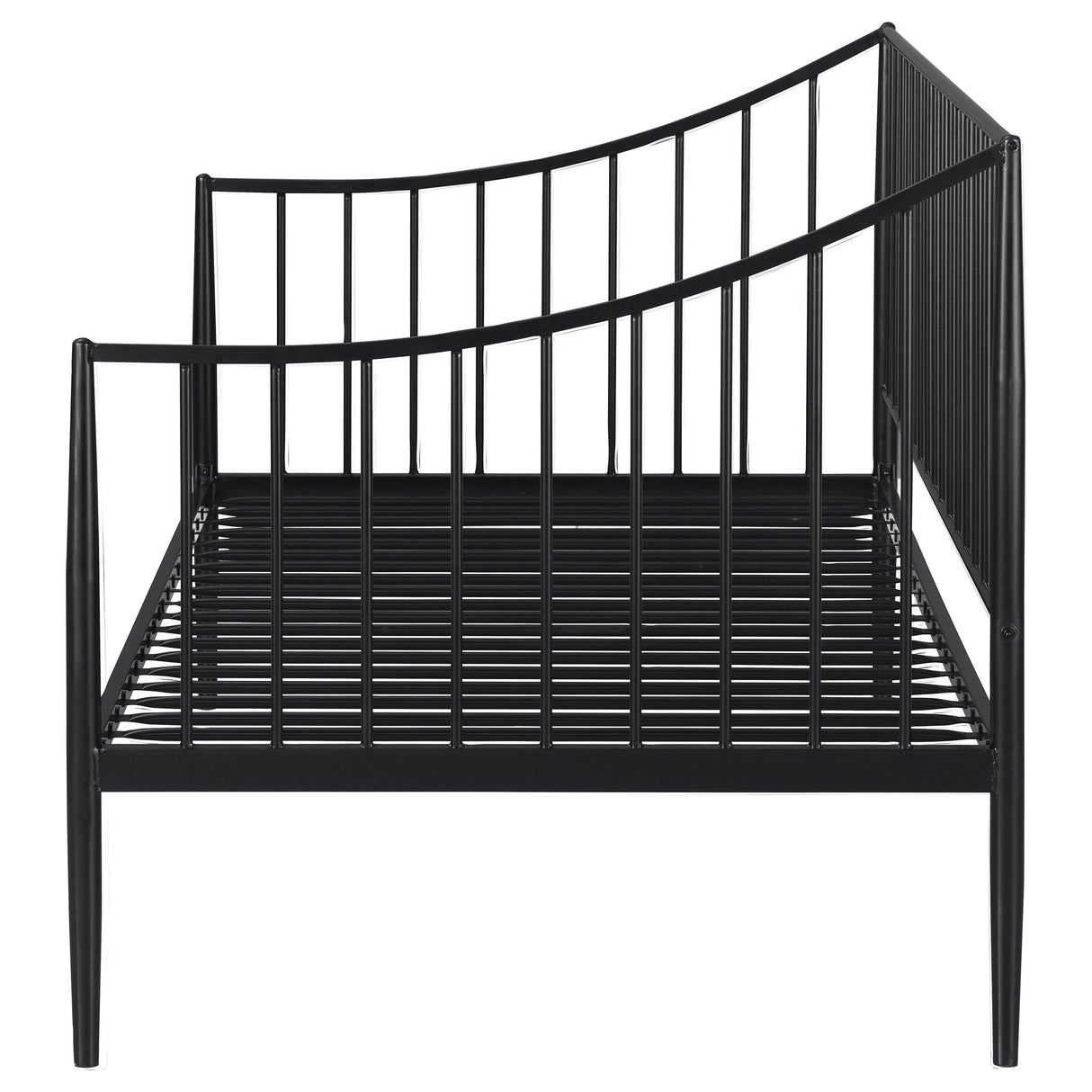 Coaster Furniture Newbury 301056 Metal Twin Daybed Bed Frame - Matte Black IMAGE 5
