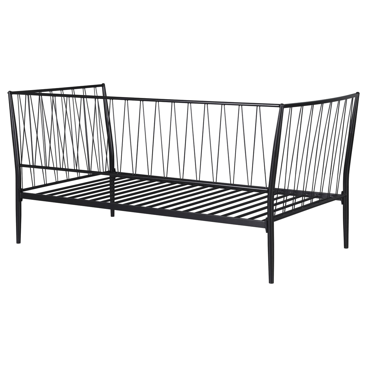 Coaster Furniture Richland 301057 Metal Twin Daybed Bed Frame - Matte Black IMAGE 2