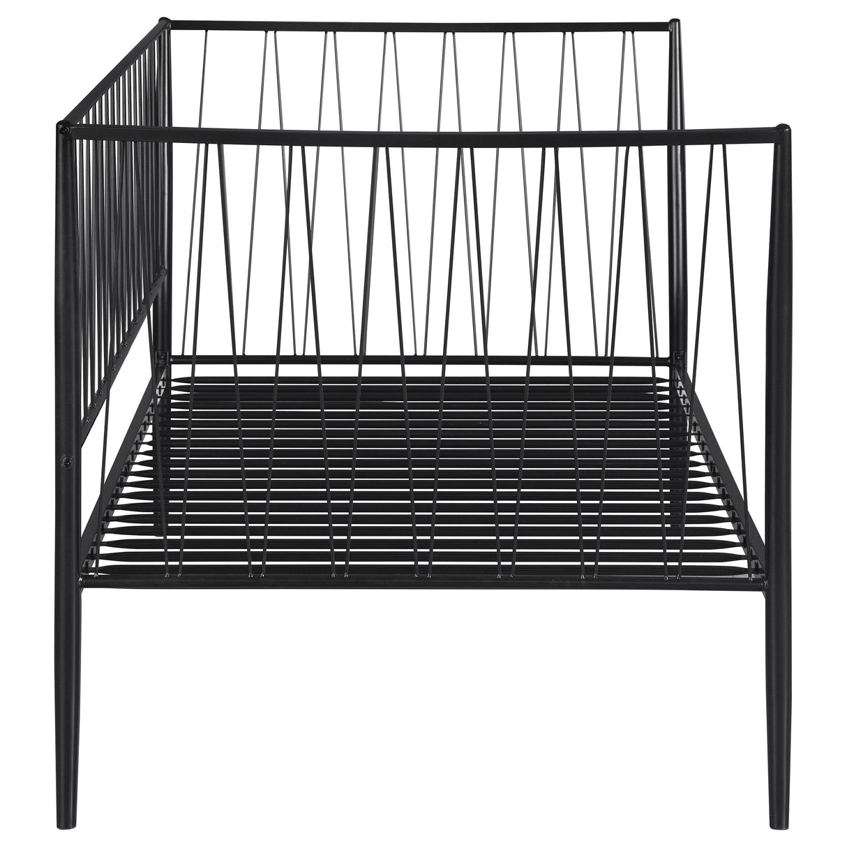Coaster Furniture Richland 301057 Metal Twin Daybed Bed Frame - Matte Black IMAGE 4