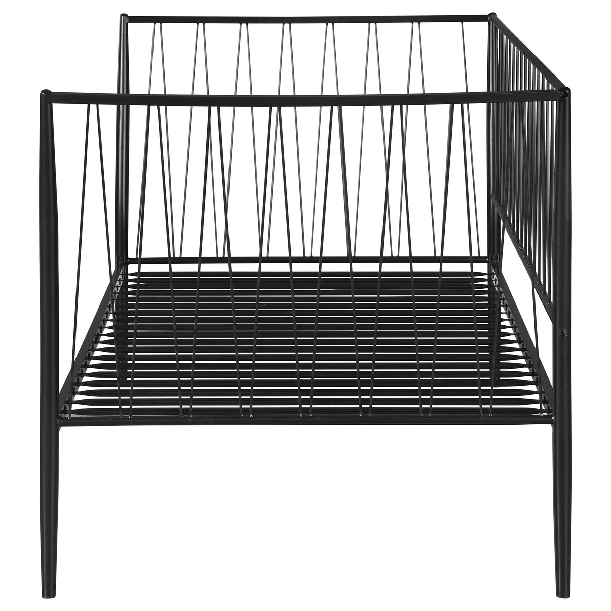 Coaster Furniture Richland 301057 Metal Twin Daybed Bed Frame - Matte Black IMAGE 6