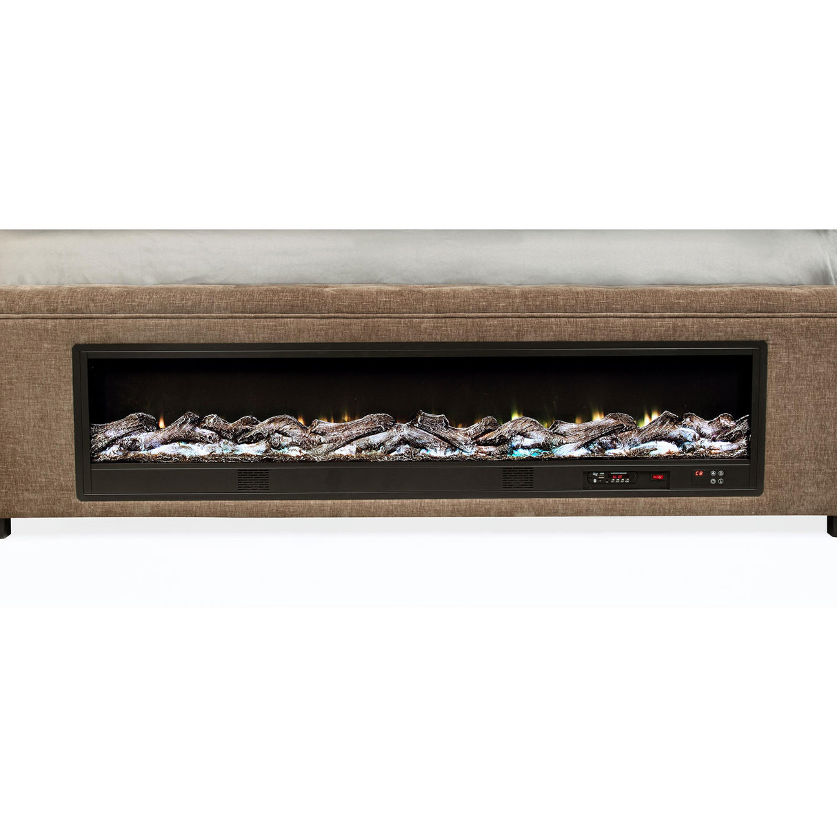 Coaster Furniture Senna 305811KW Upholstered California King Audio Flame Visualizer Bed - Brown IMAGE 9