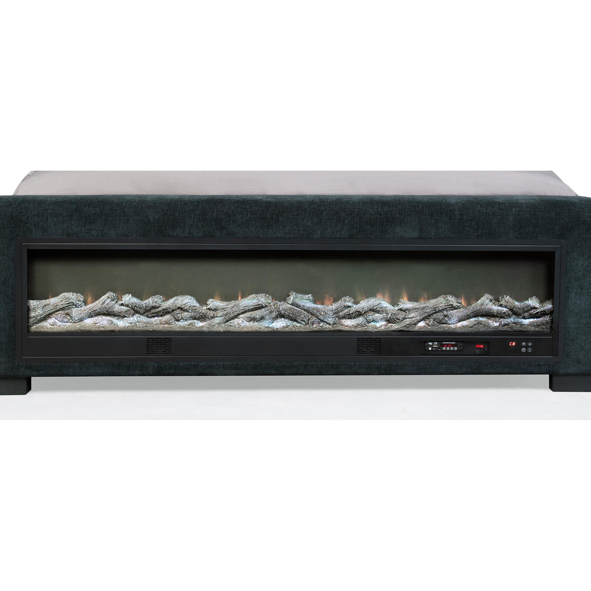 Coaster Furniture Preston 305821KW Upholstered California King Audio Flame Visualizer Bed - Dark Blue IMAGE 8