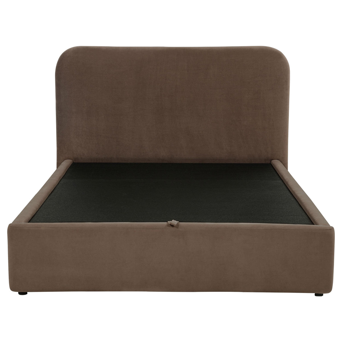 Coaster Furniture Anders 306037CHQ Upholstered Queen Storage Lift Platform Bed - Chocolate IMAGE 3