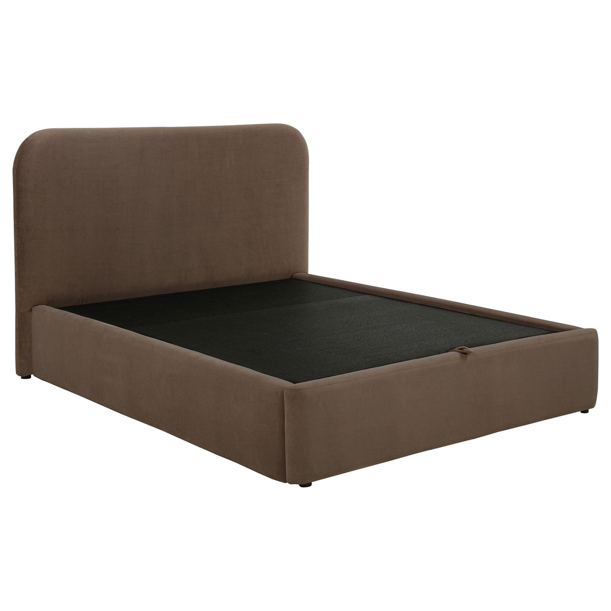 Coaster Furniture Anders 306037CHQ Upholstered Queen Storage Lift Platform Bed - Chocolate IMAGE 8