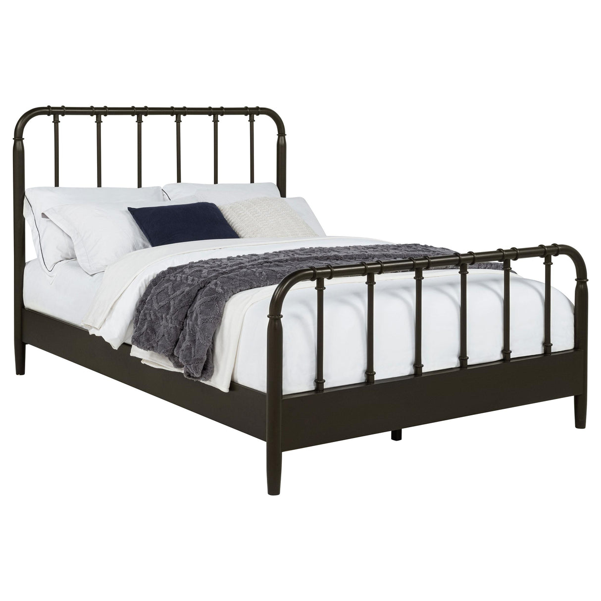Coaster Furniture Rocco 310035F All Wood Water Pipe Open Frame Full Bed - Dark Bronze IMAGE 7