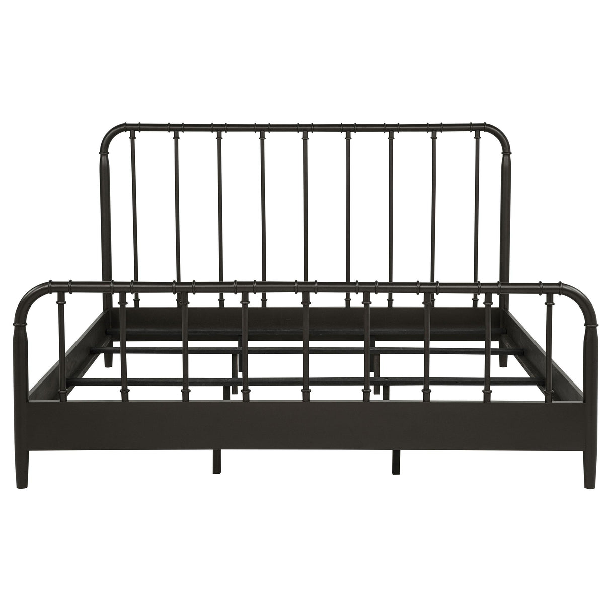 Coaster Furniture Rocco 310035KE All Wood Water Pipe Open Frame Eastern King Bed - Dark Bronze IMAGE 5