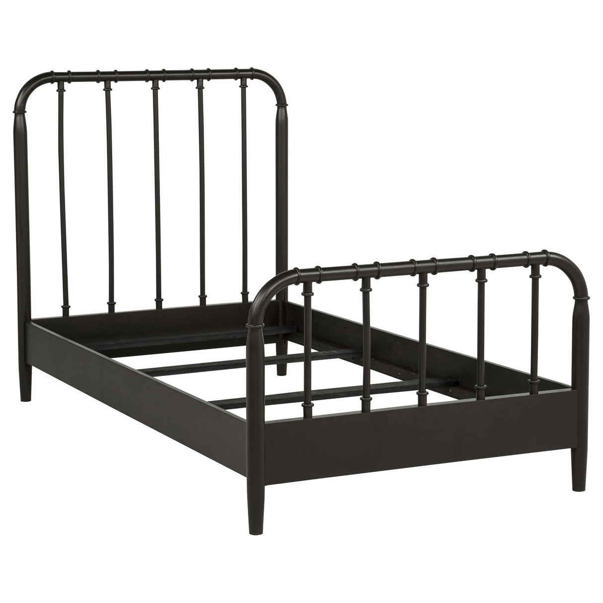 Coaster Furniture Rocco 310035T All Wood Water Pipe Open Frame Twin Bed - Dark Bronze IMAGE 1