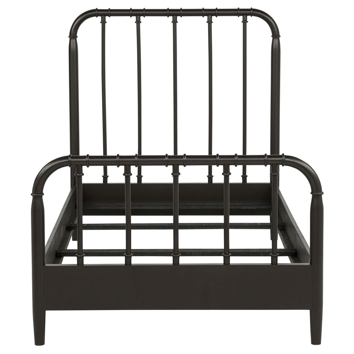 Coaster Furniture Rocco 310035T All Wood Water Pipe Open Frame Twin Bed - Dark Bronze IMAGE 3