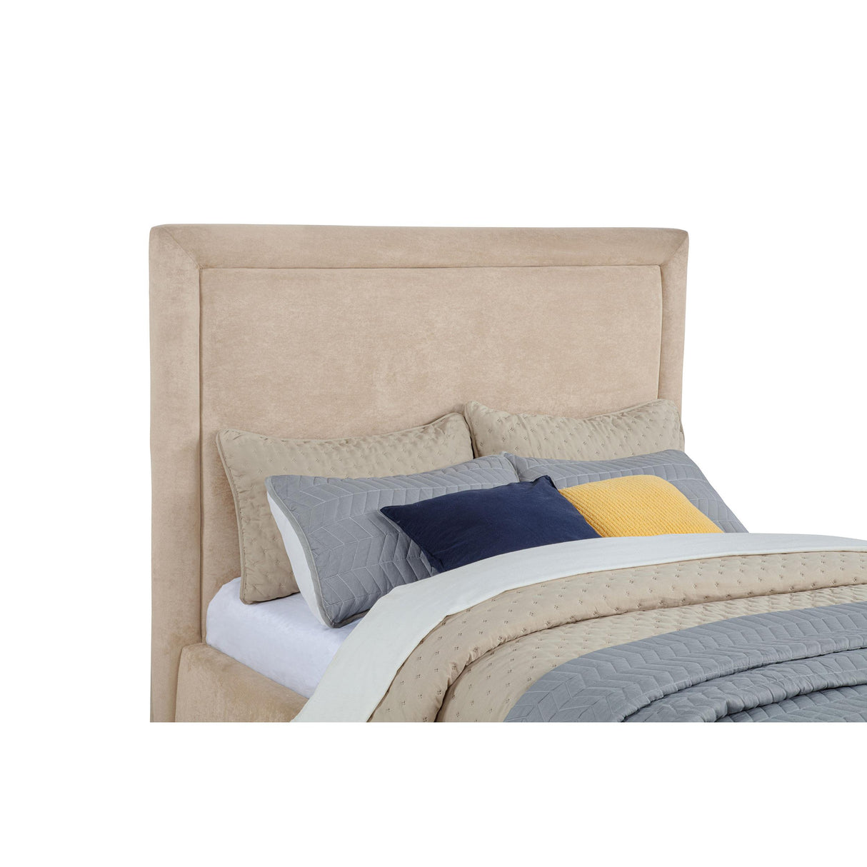 Coaster Furniture Lawson 315835LF 54-inch Upholstered Full Platform Bed - Light Saddle IMAGE 2