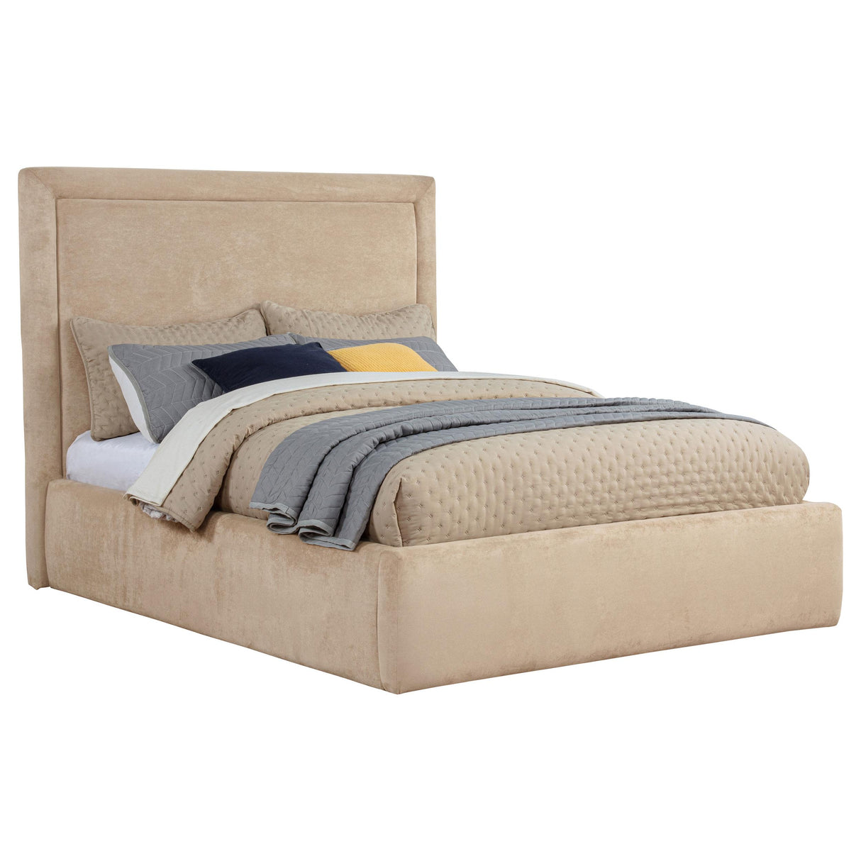 Coaster Furniture Lawson 315835LF 54-inch Upholstered Full Platform Bed - Light Saddle IMAGE 7