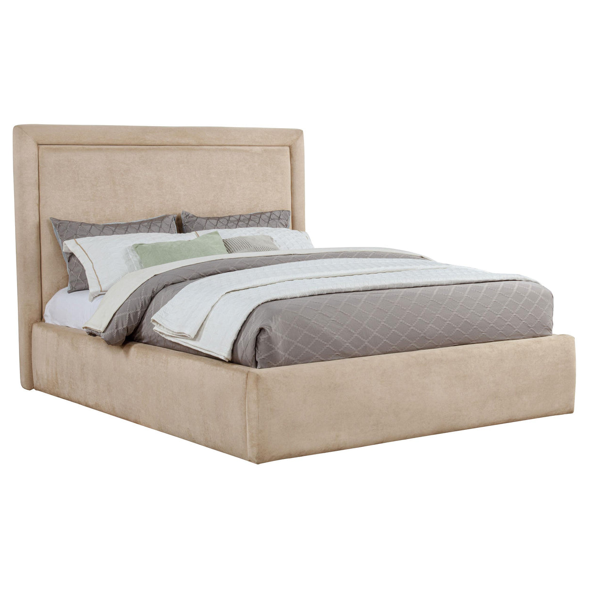Coaster Furniture Lawson 315835LKE 54-inch Upholstered Eastern King Platform Bed - Saddle IMAGE 7