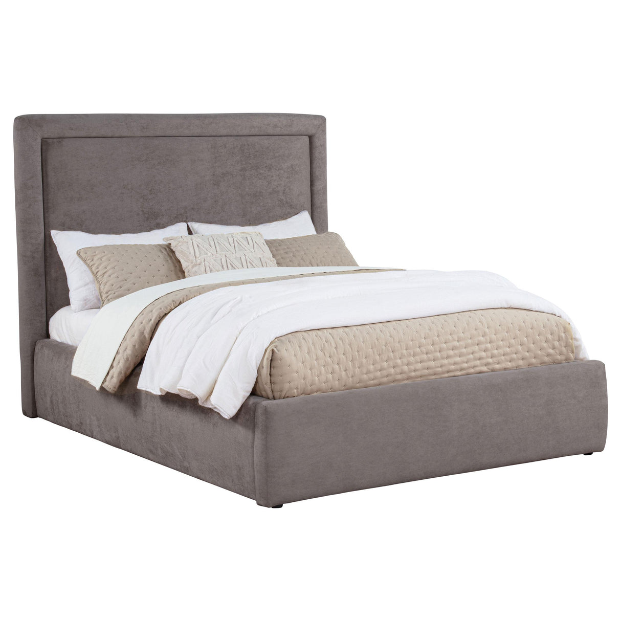 Coaster Furniture Lawson 315835MF 54-inch Upholstered Full Panel Platform Bed - Mushroom IMAGE 8