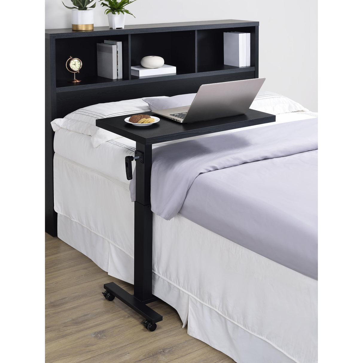 Coaster Furniture Westpark 315856 Height Adjustable Mobile Bedroom C-Table - Black IMAGE 6
