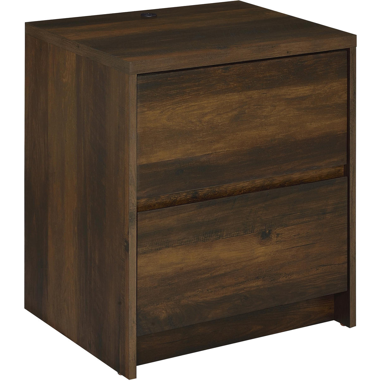 Coaster Furniture Westpark 315882 2-drawer Nightstand LED Lights and USB - Dark Pine IMAGE 1
