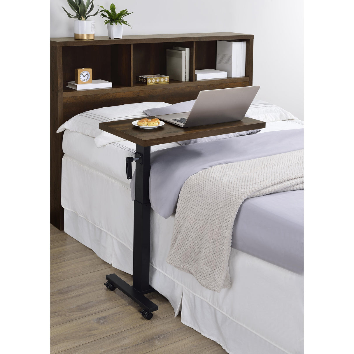Coaster Furniture Westpark 315886 Height Adjustable Mobile Bedroom C-Table - Dark Pine IMAGE 11