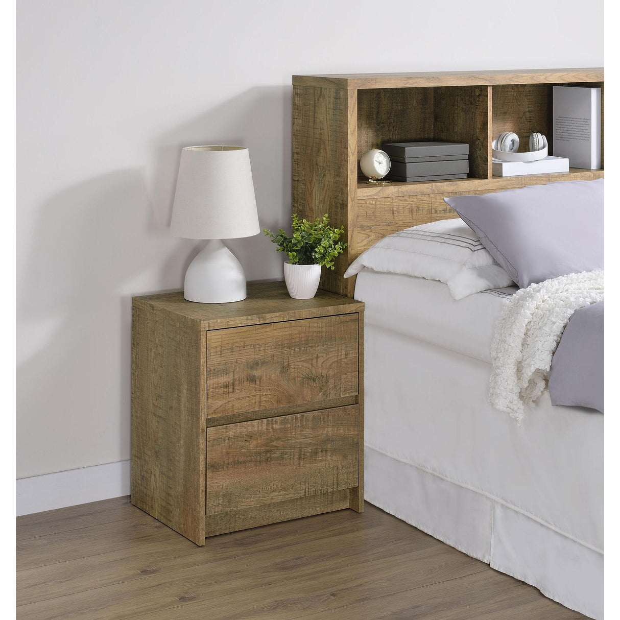 Coaster Furniture Westpark 315902 2-drawer Nightstand LED Lights and USB - Mango IMAGE 2