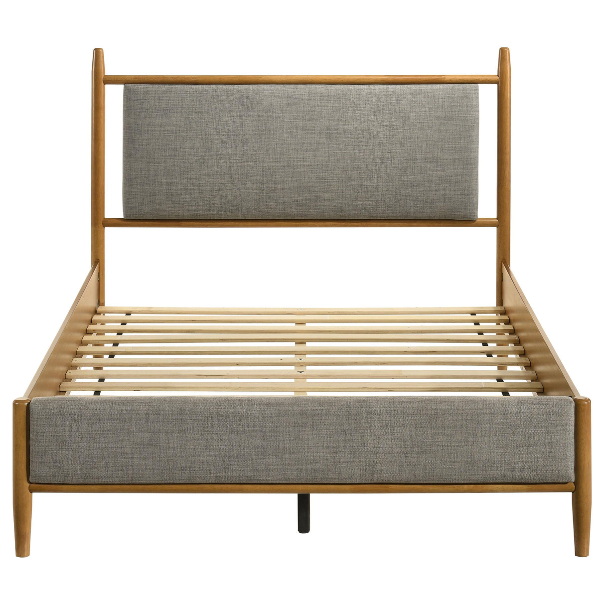 Coaster Furniture Mason 315914F 46-inch Full Panel Platform Bed - Grey/Light Brown IMAGE 2