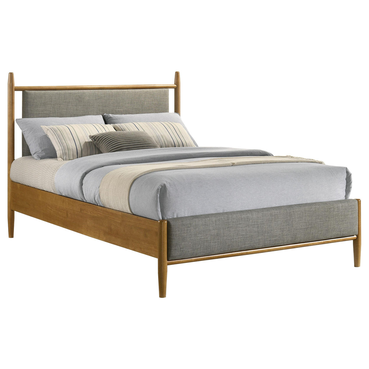 Coaster Furniture Mason 315914F 46-inch Full Panel Platform Bed - Grey/Light Brown IMAGE 6