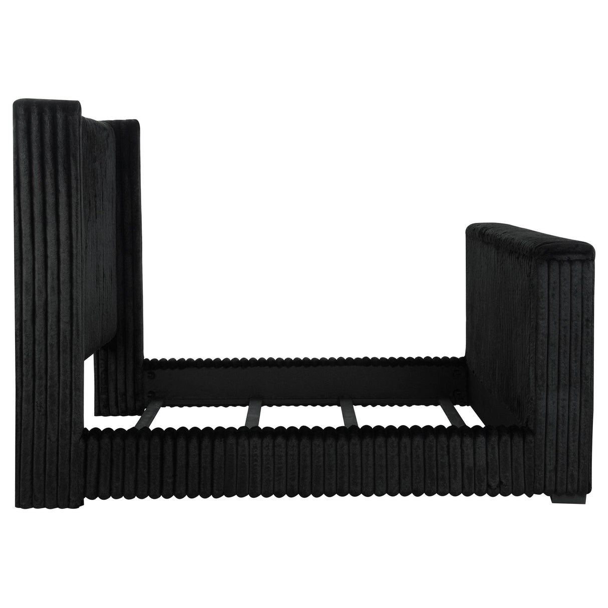 Coaster Furniture Centergrove 315945KW Upholstered California King Wingback TV Bed - Black IMAGE 11