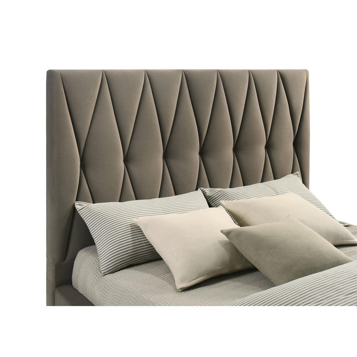 Coaster Furniture Delsea 315975KE Upholstered Eastern King Platform Bed - Light Brown IMAGE 8
