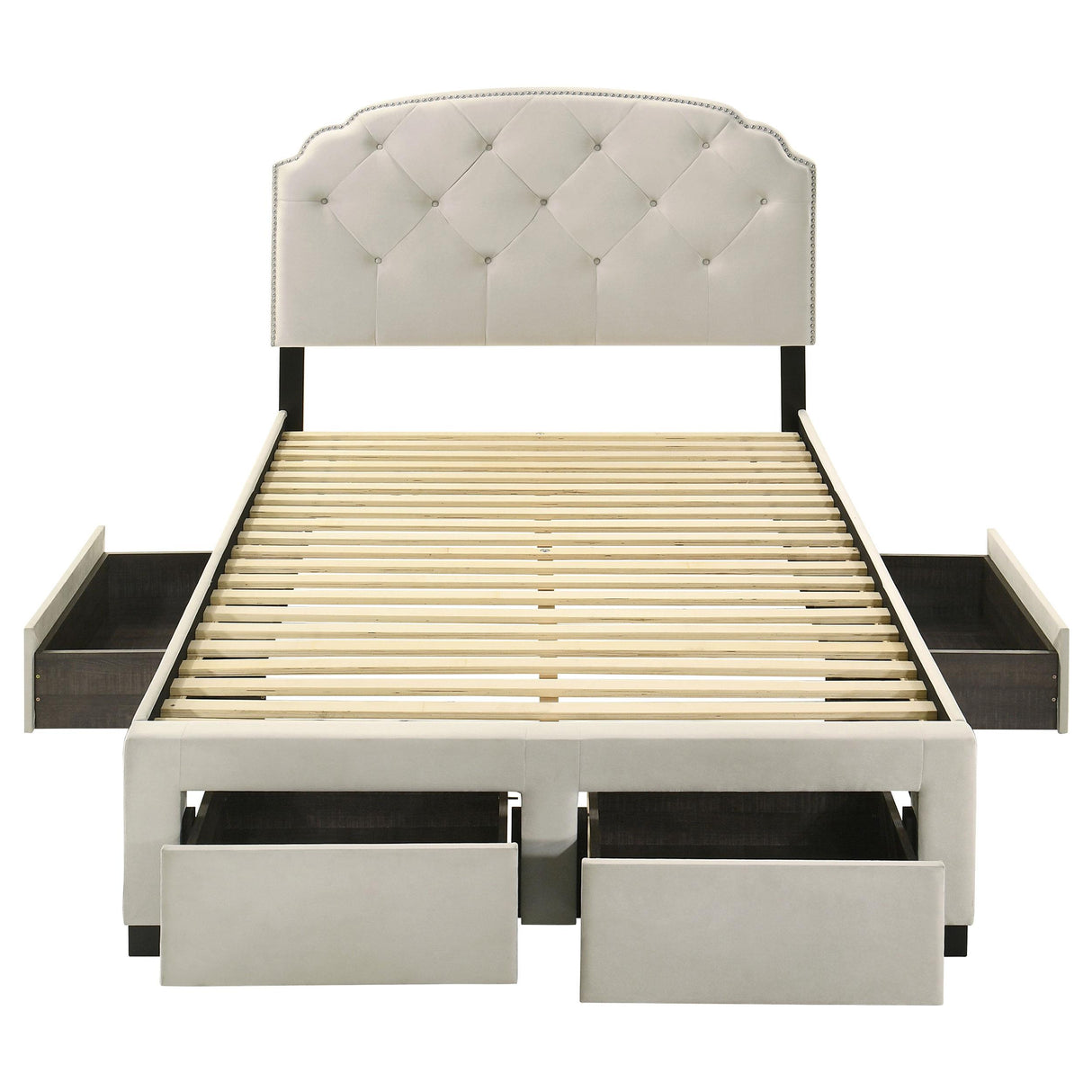 Coaster Furniture Marianna 316011F 4-drawer Upholstered Full Storage Bed - Cream IMAGE 12