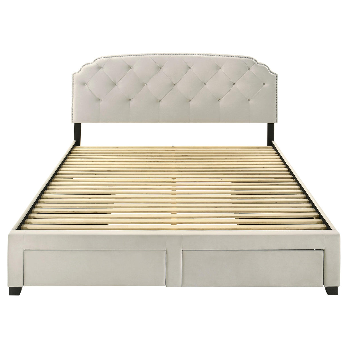 Coaster Furniture Marianna 316011KE 4-drawer Upholstered Eastern King Storage Bed - Cream IMAGE 8