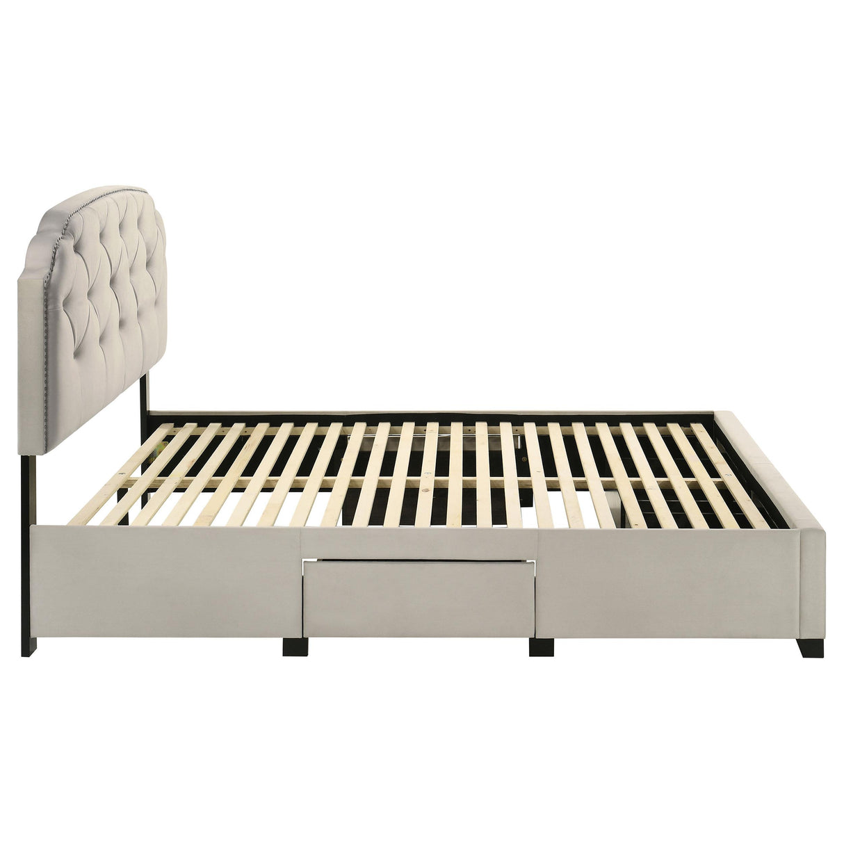 Coaster Furniture Marianna 316011Q 4-drawer Upholstered Queen Storage Bed - Cream IMAGE 5