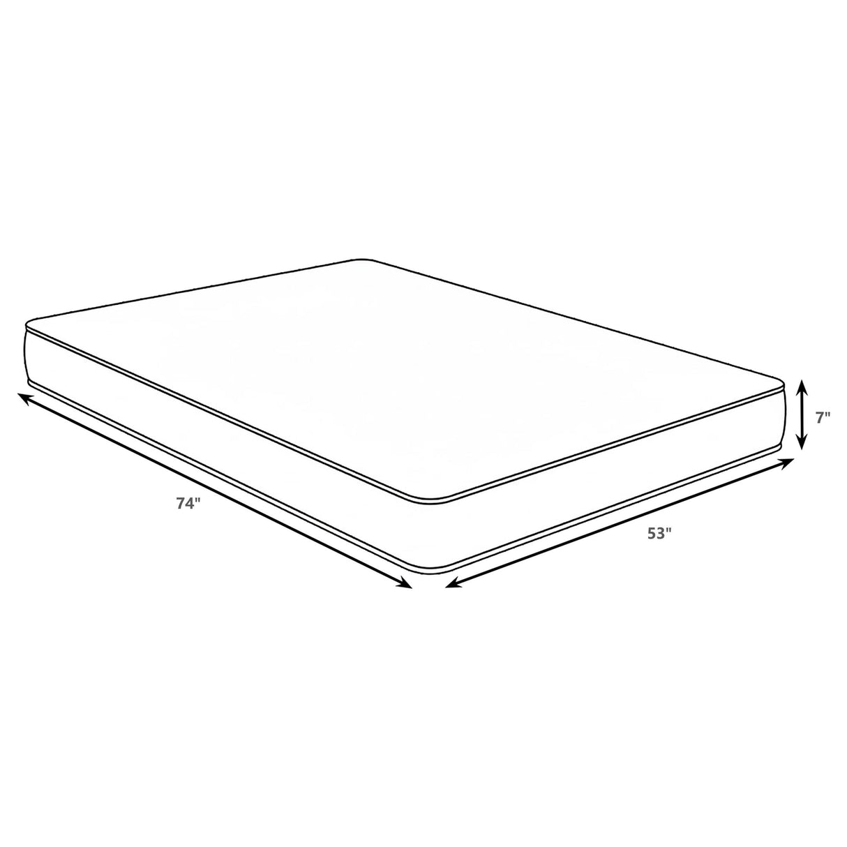 Coaster Furniture Quimby 350155F 7-inch Full Innerspring Quilted Foam Mattress IMAGE 2