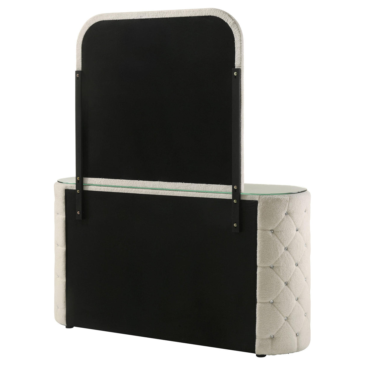Coaster Furniture Sonya 360113M 6-drawer Upholstered Bedroom Dresser with Mirror - Ivory IMAGE 10