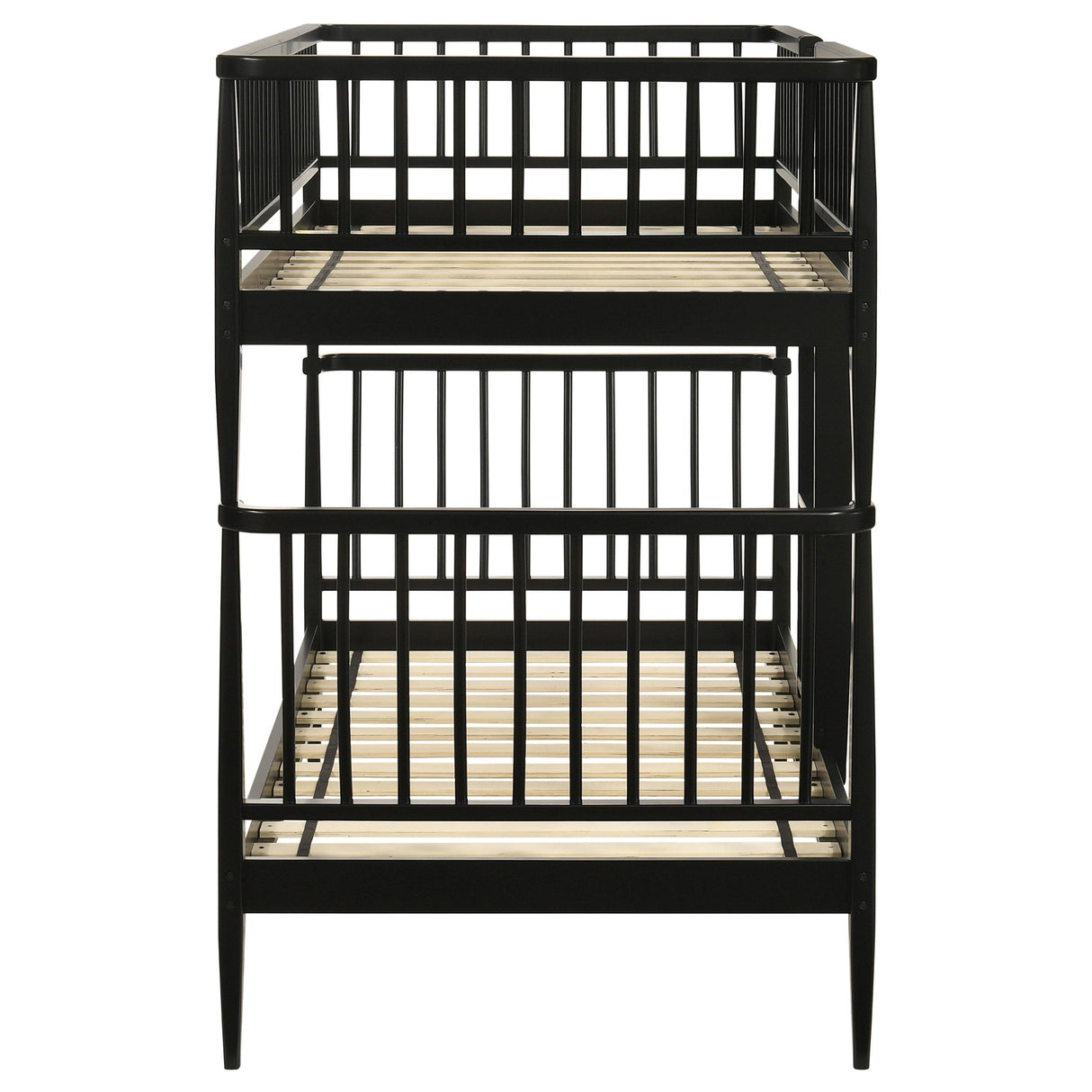 Coaster Furniture Abram 460061BLKT Windsor Twin Over Twin Wood Bunk Bed with Ladder - Black IMAGE 6