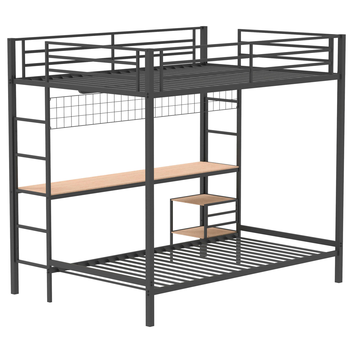 Coaster Furniture Bettoni 460209BLK Metal Full Over Twin Workstation Bunk Bed - Matte Black IMAGE 6