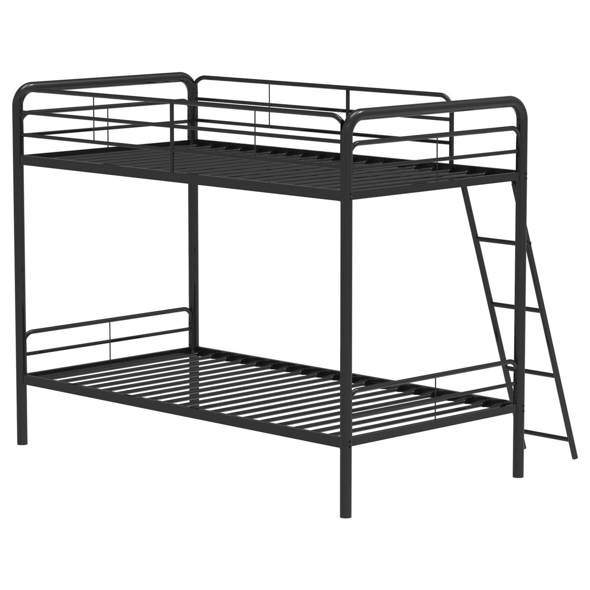 Coaster Furniture Carson 460334BLK Metal Twin Over Twin Bunk Bed - Glossy Black IMAGE 5