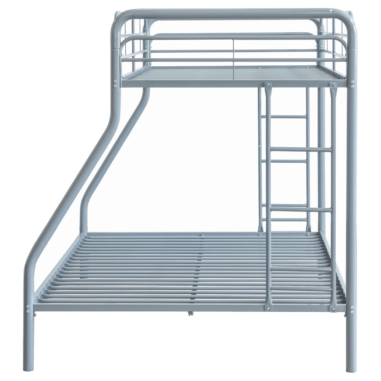 Coaster Furniture Carson 460340SVR Metal Twin Over Full Bunk Bed - Glossy Silver IMAGE 8