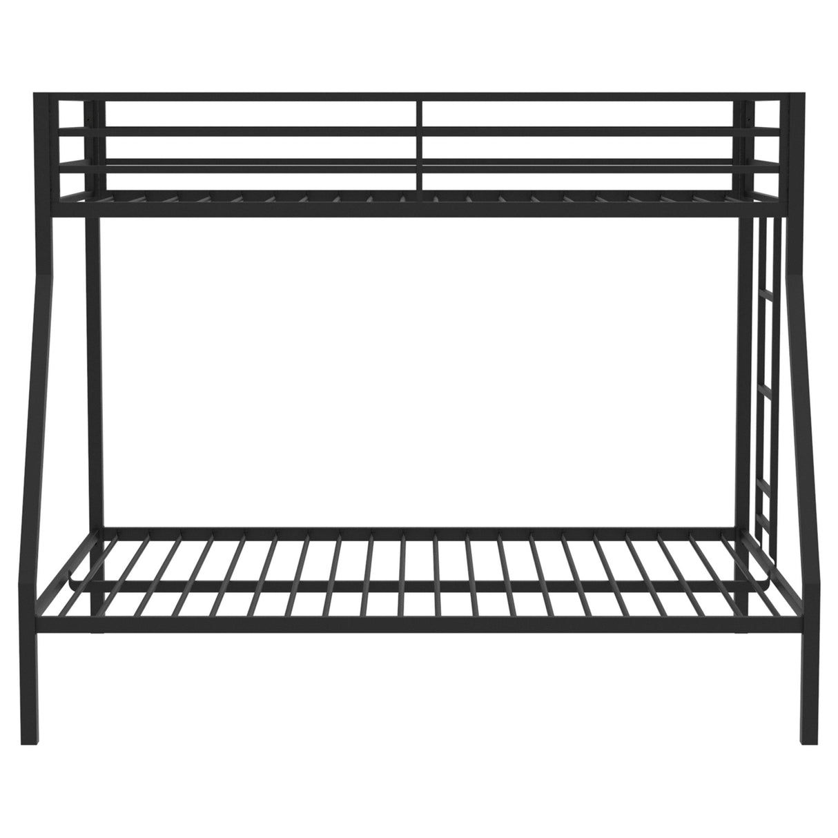 Coaster Furniture Alevera 460365BLK Metal Twin Over Full Bunk Bed with Ladder - Black IMAGE 5