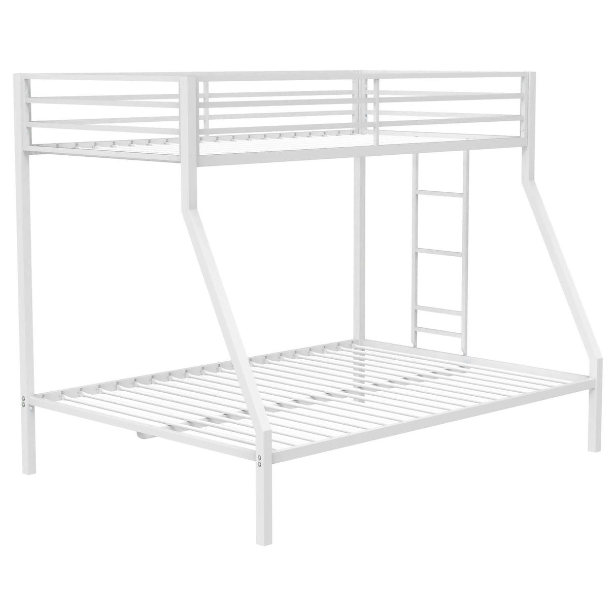 Coaster Furniture Alevera 460365WHT Metal Twin Over Full Bunk Bed with Ladder - White IMAGE 2