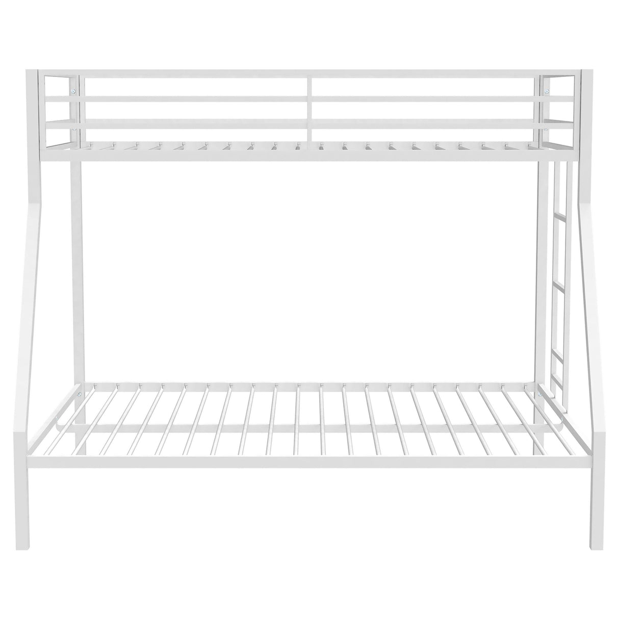 Coaster Furniture Alevera 460365WHT Metal Twin Over Full Bunk Bed with Ladder - White IMAGE 6