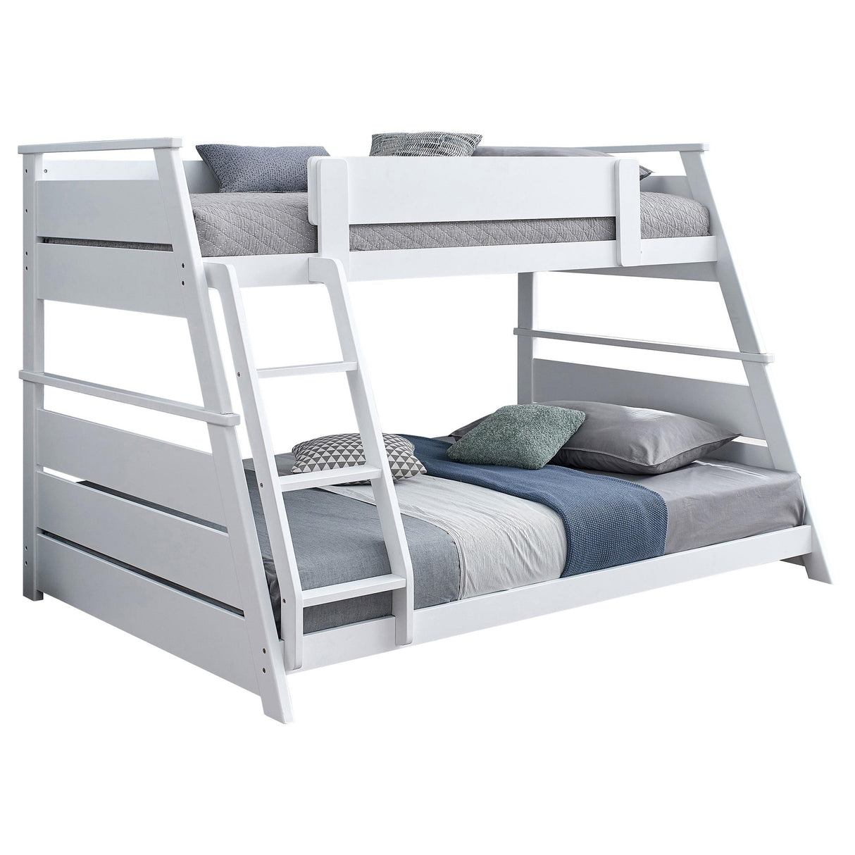 Coaster Furniture Holden 460593WHT Wood Veneer Twin Over Full Bunk Bed - White IMAGE 8