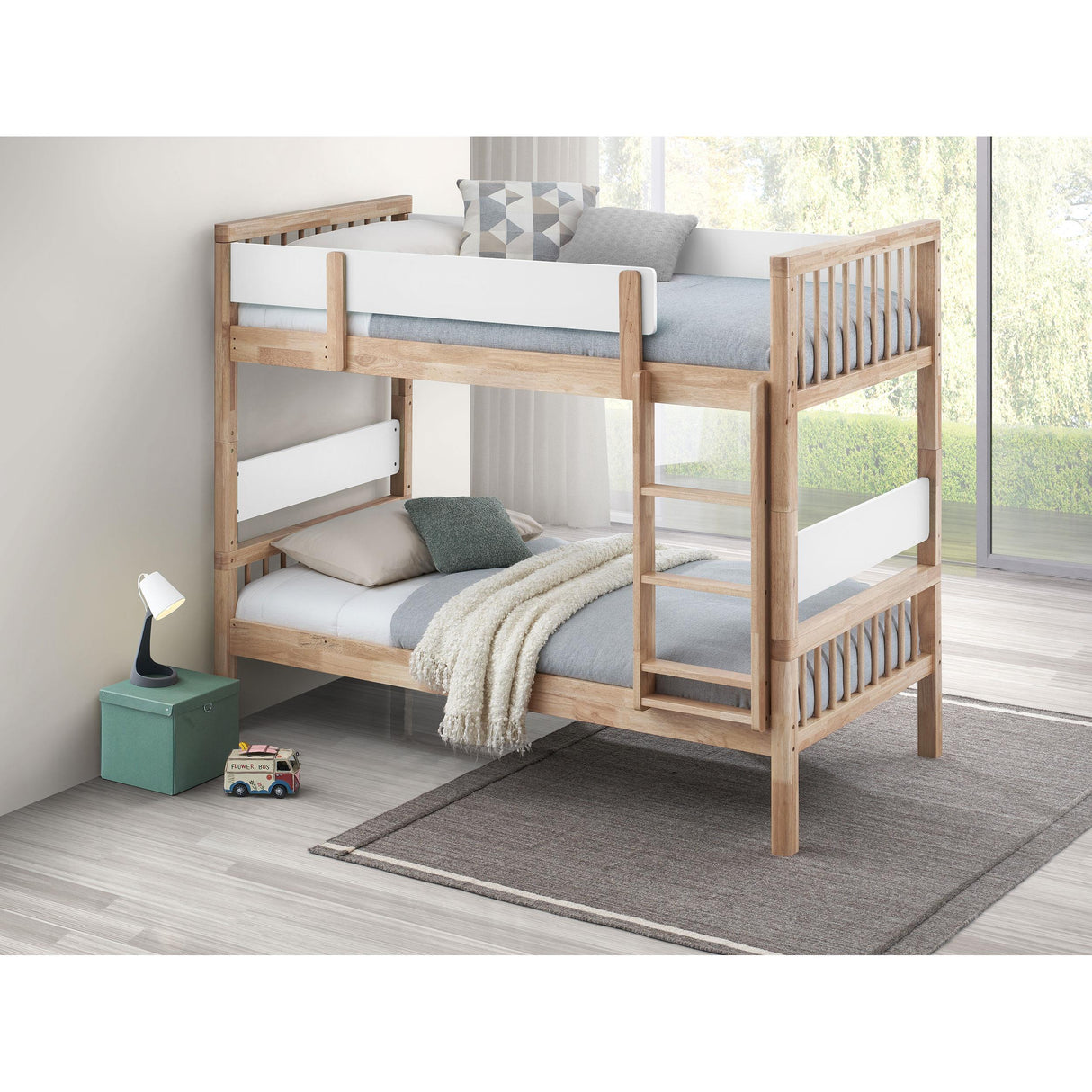 Coaster Furniture Dakota 461171 Wood Twin Over Twin Bunk Bed - Natural IMAGE 4