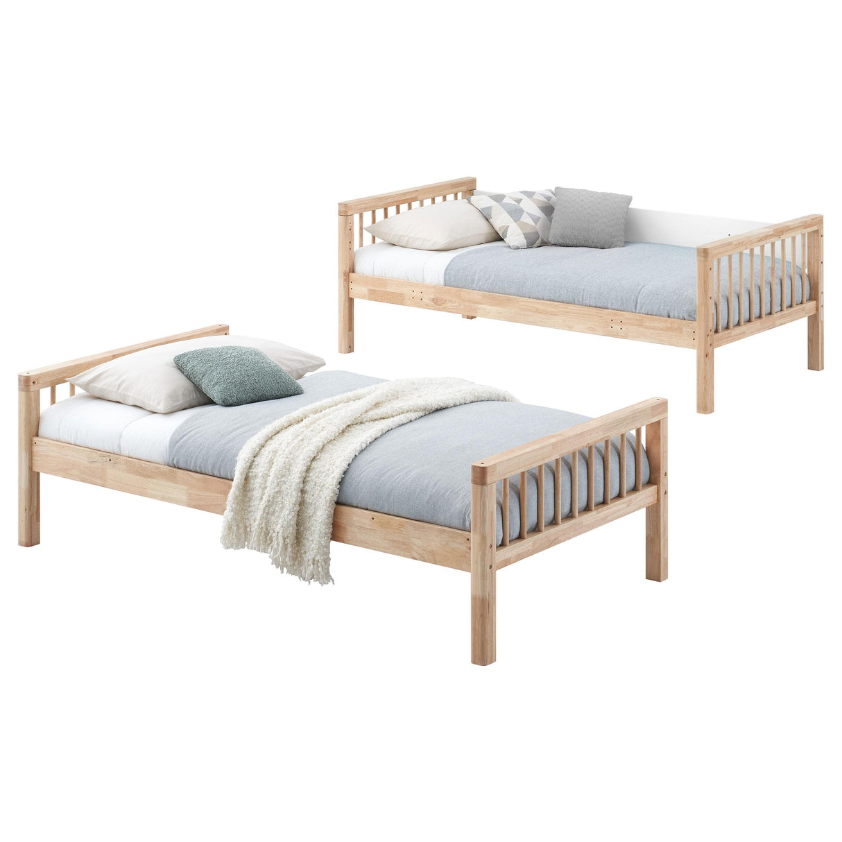 Coaster Furniture Dakota 461171 Wood Twin Over Twin Bunk Bed - Natural IMAGE 5